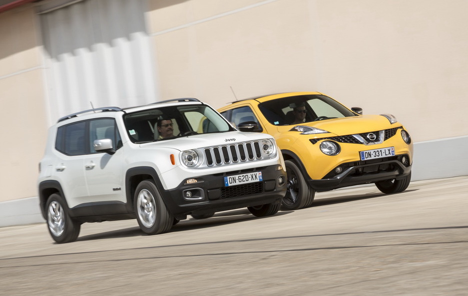 Essai comparatif Jeep Renegade vs Nissan Juke les fortes têtes