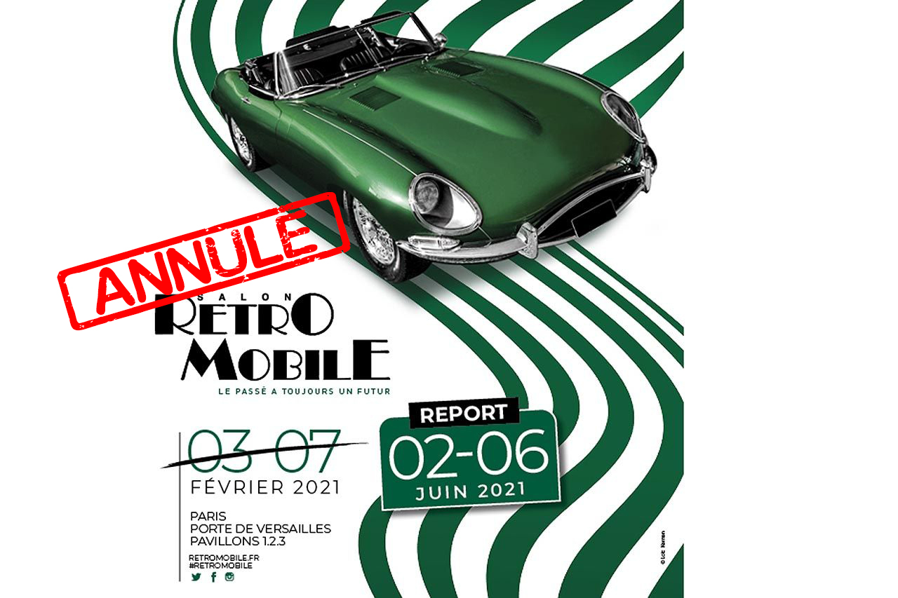 rétromobile affiche reporté