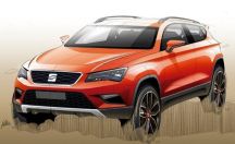 Seat Terramar croquis design vue avant orange