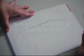 sketch dessin mercedes showcar pebble beach 2018