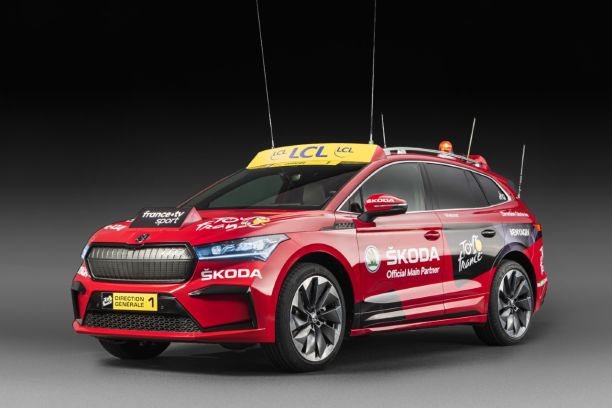 Skoda Enyaq 2021 Premiers Essais Sur Le Tour De France