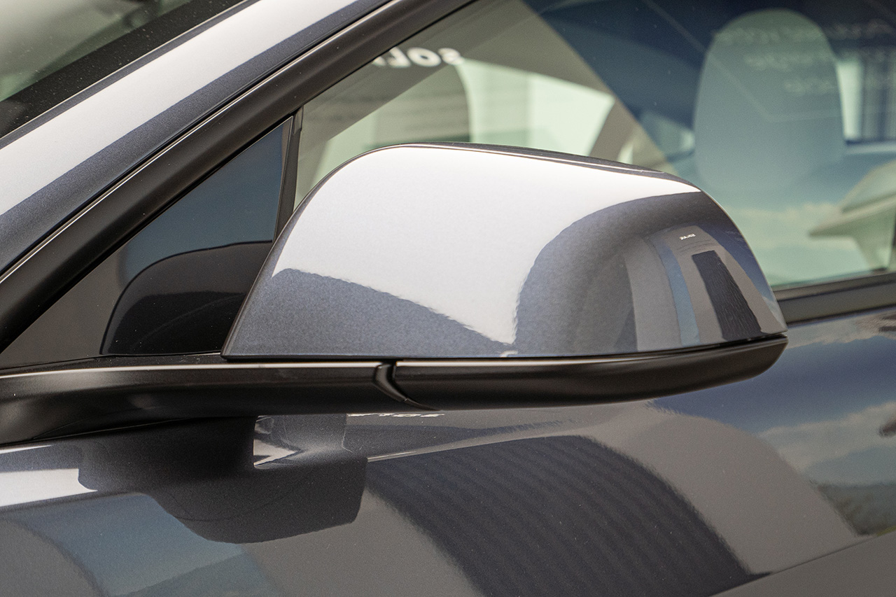 Pour Tesla Pour Model 3 2017 2018 2019-2021 Rétroviseur Extérieur Voiture Aile Porte Rétroviseur Latéral Couvercle Inférieur Couvercle Capuchon Coque(Noir 1 Paire