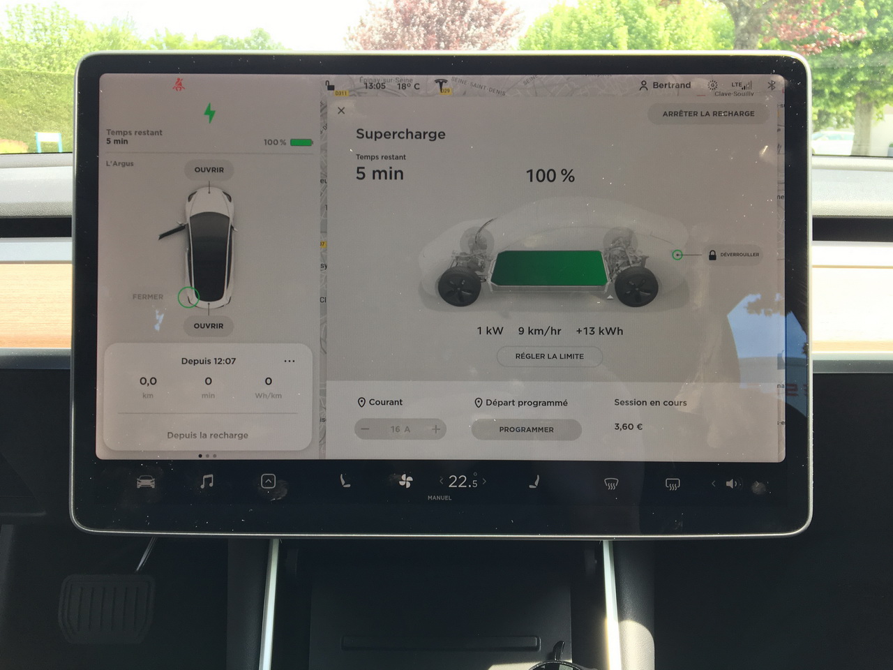 Photo 7 charge batterie tesla model 3 Essai Tesla Model 3 Standard Plus le test de la