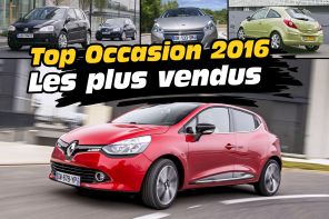 Les modèles d'occasion les plus vendus en 2016