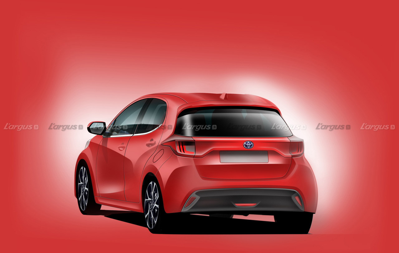 Photo 6 nouvelle toyota yaris 4 hybride 2020 illustration arrière