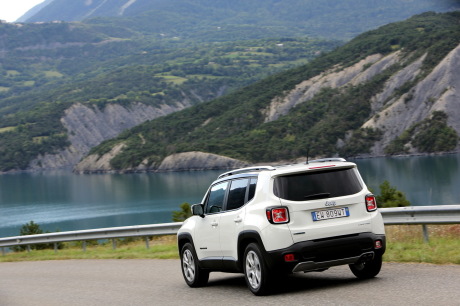 arrière jeep renegade blanche