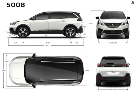 peugeot 5008 2 dimensions