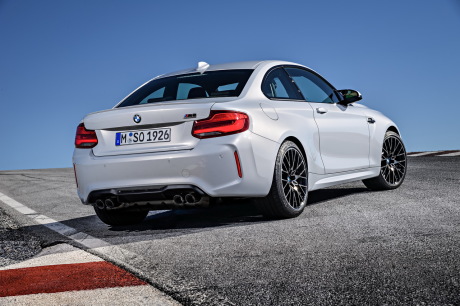 Vue arrirÚe BMW M2 Compétition