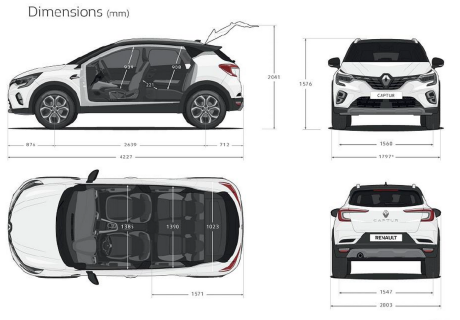 Renault Captur Trunk: Small Car, Big Potential? See The Dimensions. - lkck386