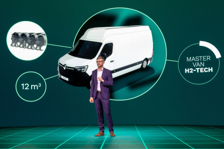 renault master h2-tech van volume de chargement autonomie