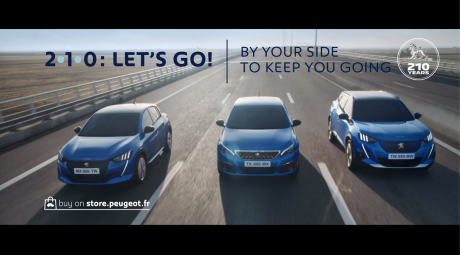 peugeot pub 210 ans