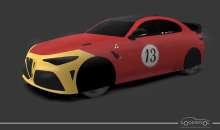 alfa romeo gtam jaune rouge couverture