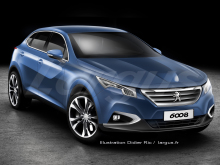 Le futur Peugeot 6008 coiffera la gamme du constructeur en 2017.