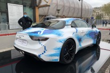 Alpine A110 art car Sastrugas motifs