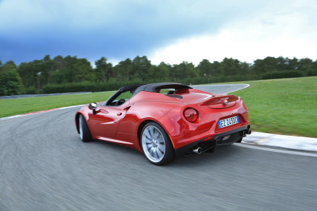 4c spider vue de dos