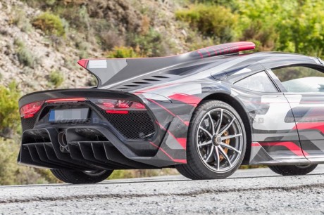 Mercedes-AMG One spyshot détail arrière