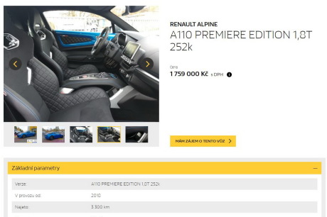 annonce Alpine A110