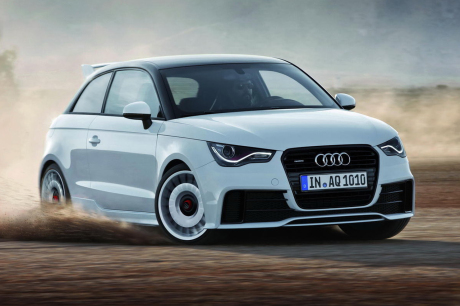 Audi A1 Quattro 2011-2012 vue avant blanche