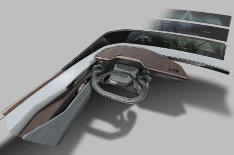 Audi AI:me vue de planche de bord