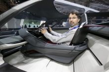 Audi PB18 e-tron vue de l'habitacle monoplace.