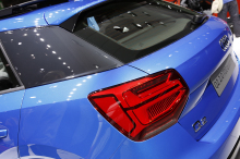 audi q2 bleu lame noir blade genève 2016
