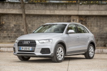 Audi Q3 seconde génération vue avant gris