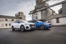Audi Q3 sportback orange et blanc