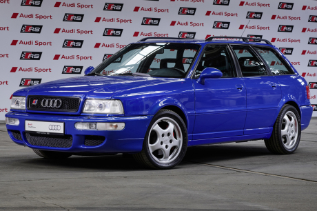 Audi RS2 bleu nogaro vue avant