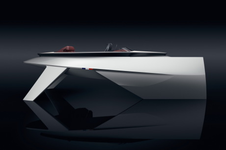 démonstrateur Peugeot Bénéteau Sea Drive Concept vue de profil salon nautique paris 2017