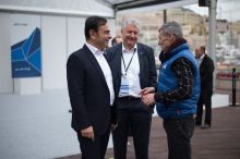 Bernard Ollivier dans une alpine A110
