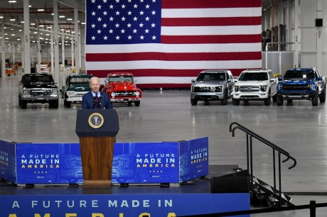 Joe Biden Ford F-150 Lightning discours