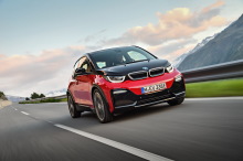 BMW i3 s rouge capot noir