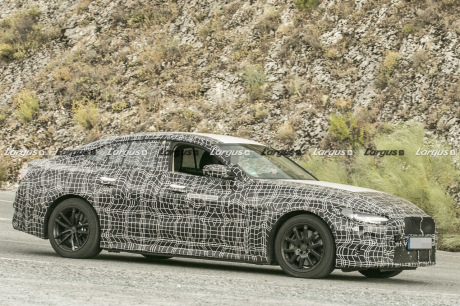 bmw i4 spyshots rival tesla