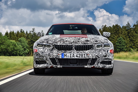 BMW SÃ?Ã?Ã?ââ¬?Ã?ââ¬Å¡Ã?érie 3 2019 G20 rouge camouflÃ?Ã?Ã?ââ¬?Ã?ââ¬Å¡Ã?ée vue avant NÃ?Ã?Ã?ââ¬?Ã?ââ¬Å ââ?‰?¢rburgring
