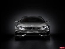 BMW Série 4 Coupé Concept (2012) vue avant fond noir