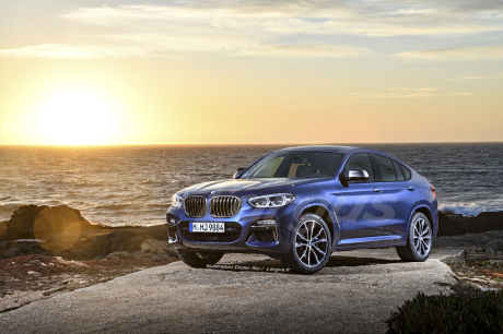 illustration BMW X4 2018 bleu vue avant Didier Ric