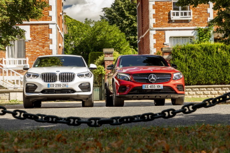 BMW X4 2018 et Mercedes GLC Coup̮̩