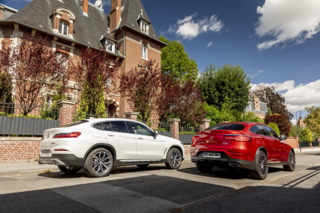 BMW X4 2018 et Mercedes GLC Coup̮̩