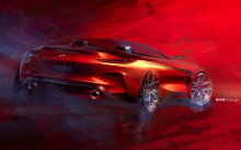 BMW Z4 2019 sketch design vue arriÃÆÃâÃâ ââ¬â¢ÃÆÃ¢â¬Å Ãâáre rouge