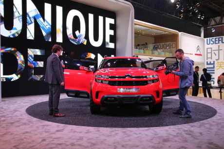 vue avant concept car citroen aircross salon de Shanghai 2015