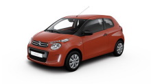 Citroën C1 Live 3 portes en studio vue avant gauche