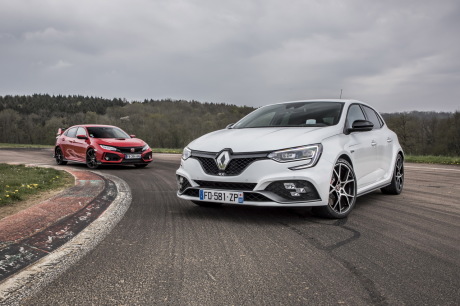 Renault Mégane RS et Honda Civic Type R