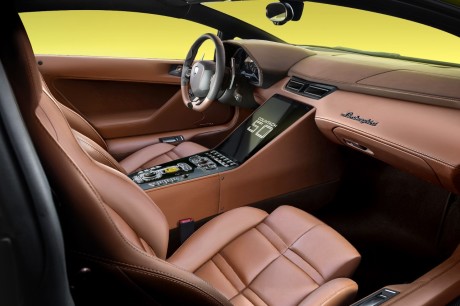 Lamborghini Countach 50 illustration intérieur