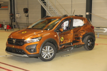 dacia sandero 3 crash-test portes déformées