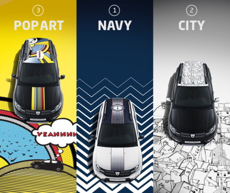 Dacia Sandero Pop Art Navy et City