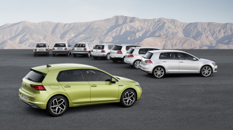 volkswagen golf famille 8 generations