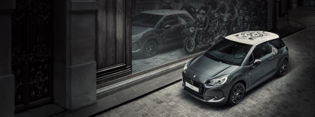 DS3 Café Racer 2018 grise statique avant gauche