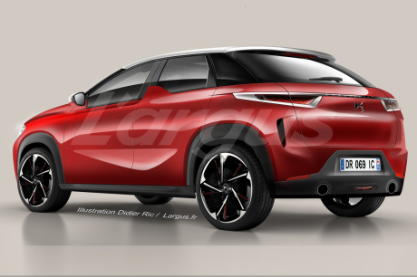 illustration DS3 Crossback vue arriÃÆÃ
¡re rouge DS performance