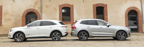 DS7 crossback face au volvo xc60