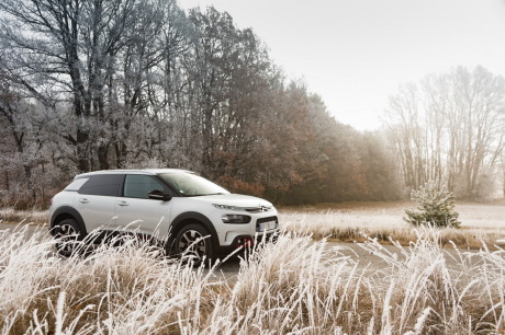 Citroen C4 Cactus blanc statique avant droit